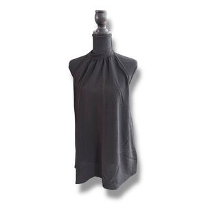 Accent Black Halter Blouse Women’s Small Sleeveless High Neck Tank Top NWT